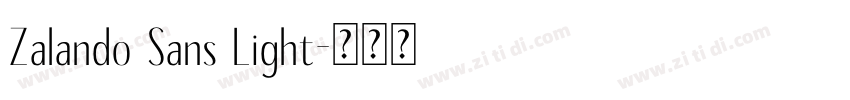 Zalando Sans Light字体转换